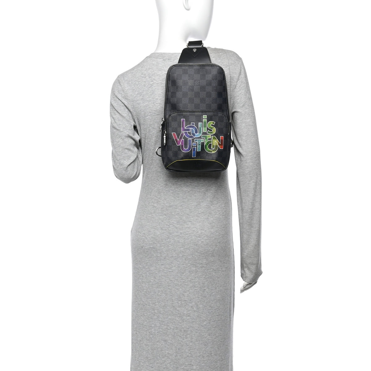Louis Vuitton Damier Graphite Logo Avenue Sling Backpack Multicolor 2 of 10