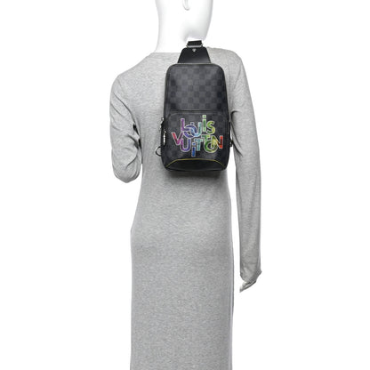 Louis Vuitton Damier Graphite Logo Avenue Sling Backpack Multicolor 2 of 10