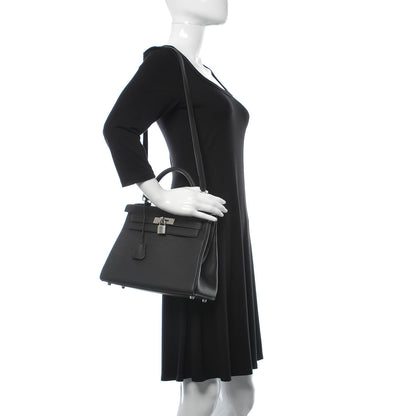 Hermes Togo Kelly Retourne 28 Black 2 of 37