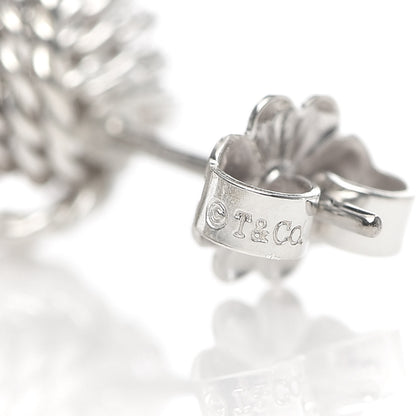 Tiffany Sterling Silver Twist Knot Earrings 4 of 5
