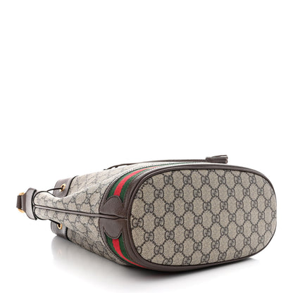Gucci GG Supreme Monogram Web Ophidia Bucket Bag Brown 4 of 10