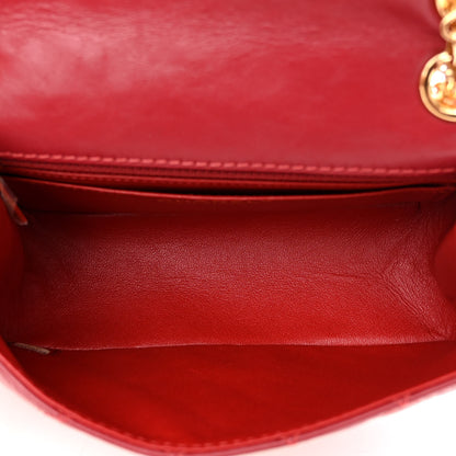 Chanel Aged Calfskin Quilted 2.55 Reissue Mini Flap Red 5 of 11