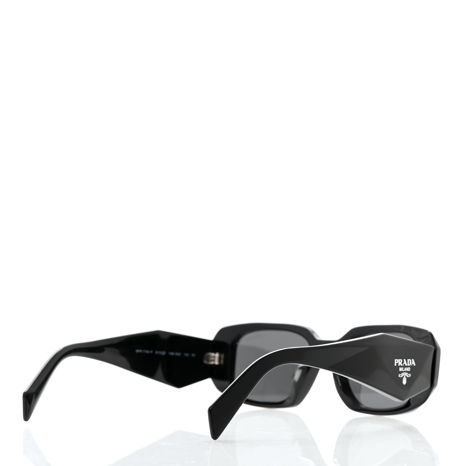 Prada Acetate Symbole Sunglasses SPR 17W Black 4 of 12