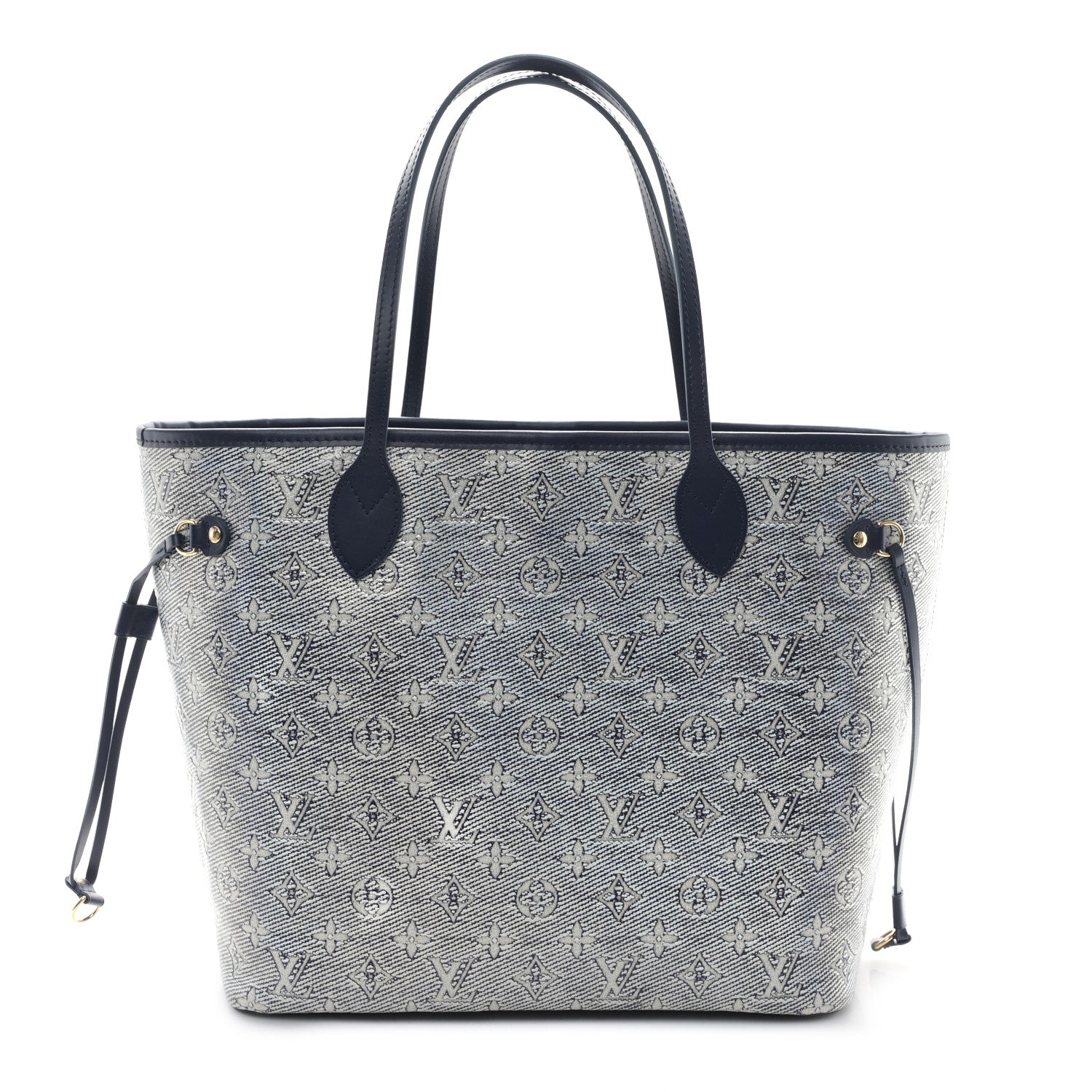 Louis Vuitton Monoglam Neverfull MM Blue 1 of 10
