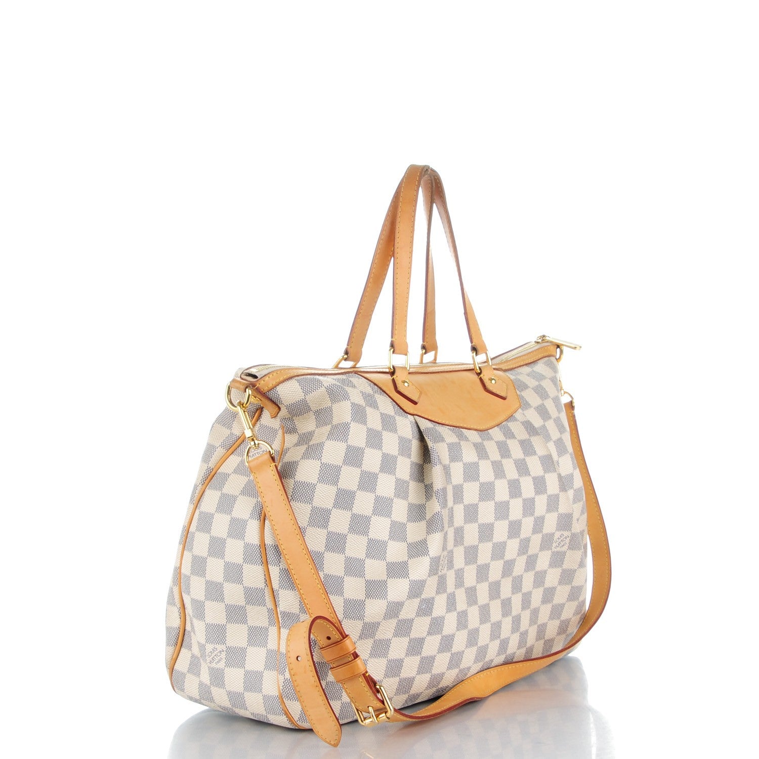 Louis Vuitton Damier Azur Siracusa GM 3 of 10