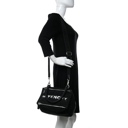 Givenchy Nylon Logo Small Pandora Black White 2 of 14