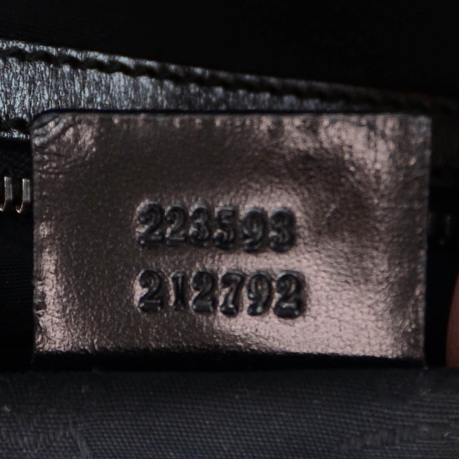 Gucci Mens Leather Large Crest Trademark Tote Black 6 of 8