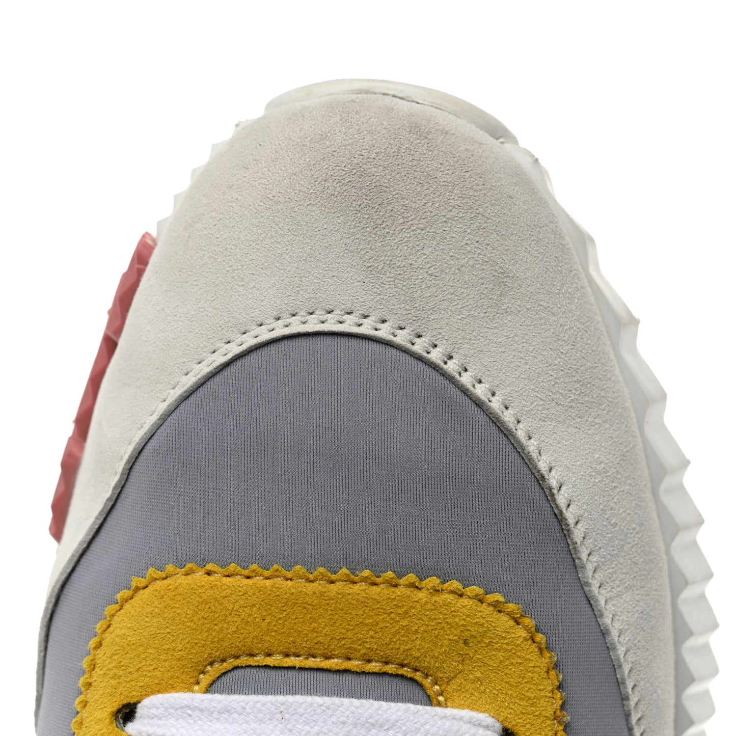 Technical Canvas Suede Goatskin Bouncing Sneakers 39.5 Gris Multicolor
