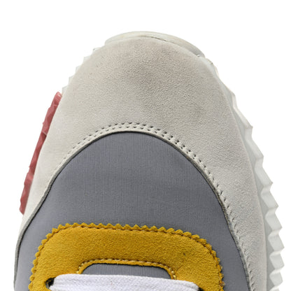Hermes Technical Canvas Suede Goatskin Bouncing Sneakers 39.5 Gris Multicolor 9 of 11