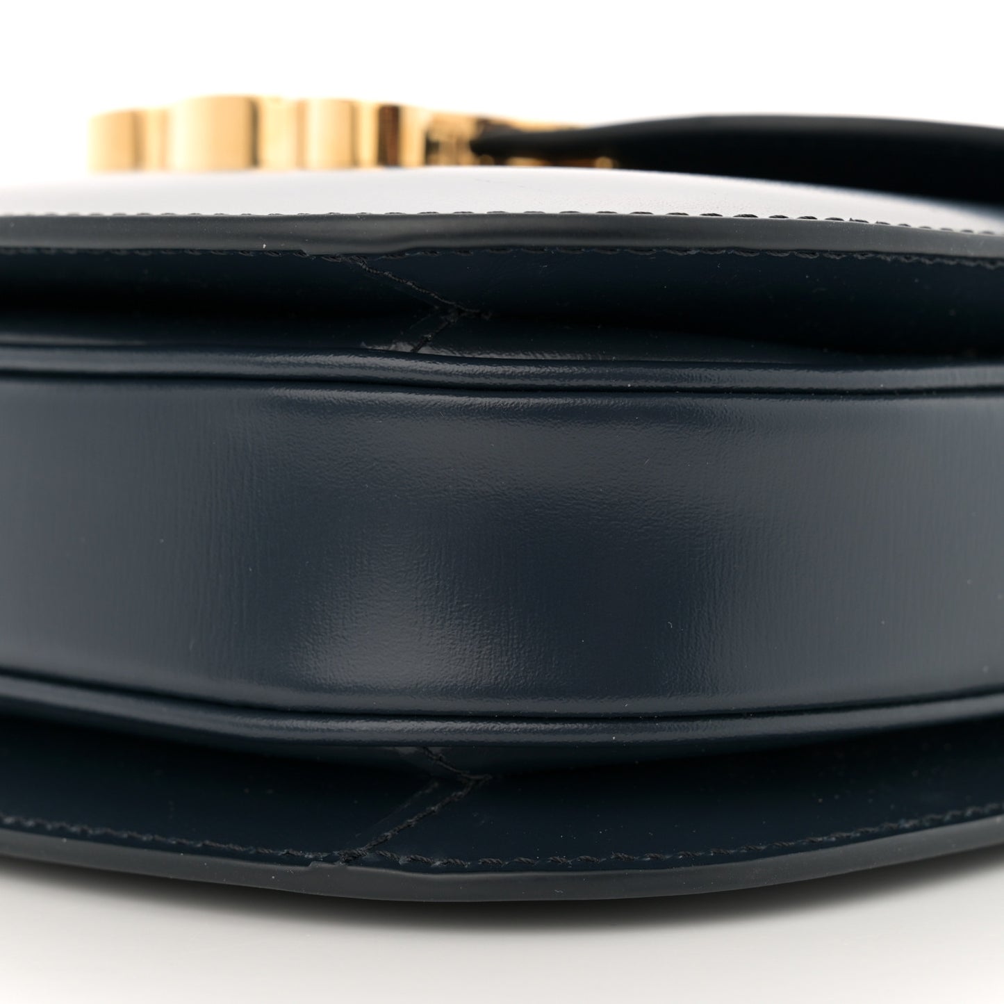 Shiny Calfskin Teen Besace Navy Blue