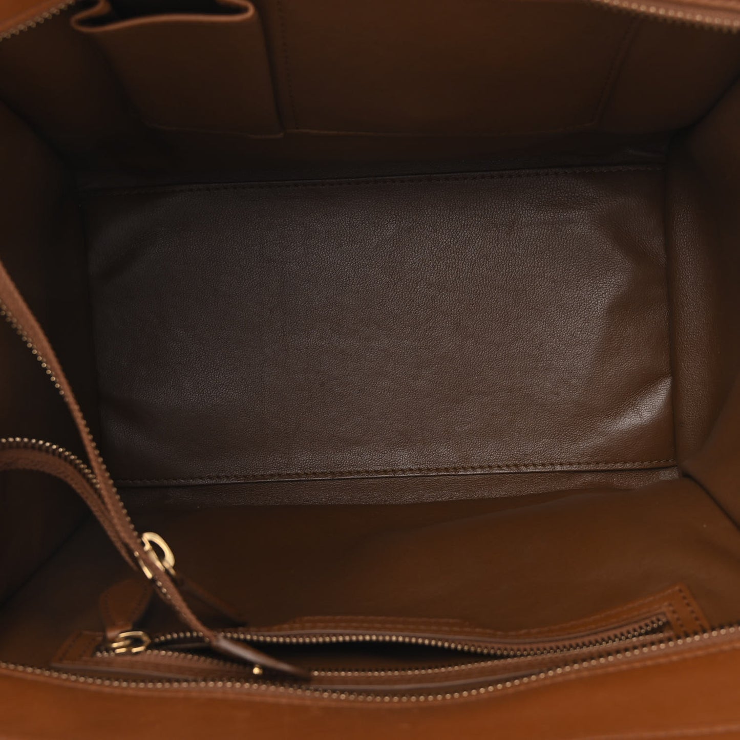 Satin Calfskin Mini Tri-Color Luggage White Brown