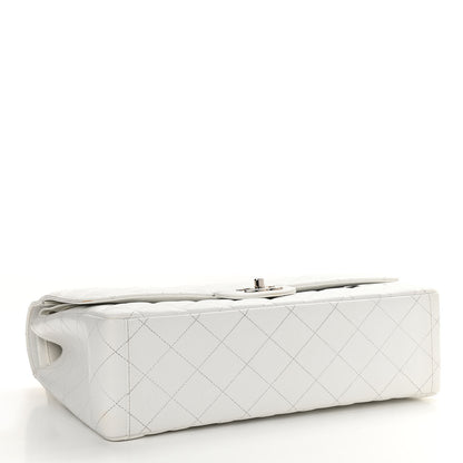 Chanel Caviar Quilted Maxi Double Flap White 4 of 17