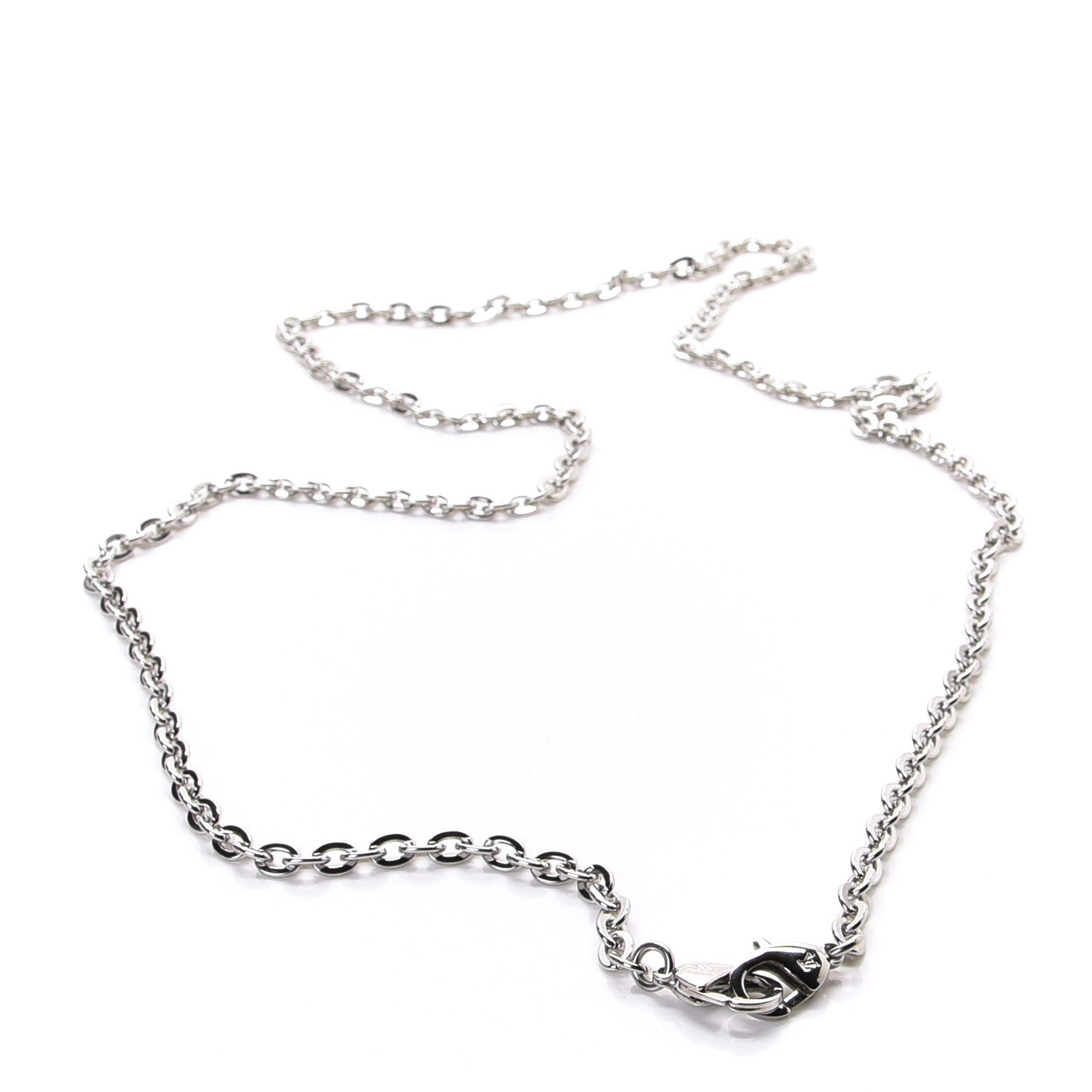 Louis Vuitton Felicie Chain Long Shoulder Strap Silver 2 of 3