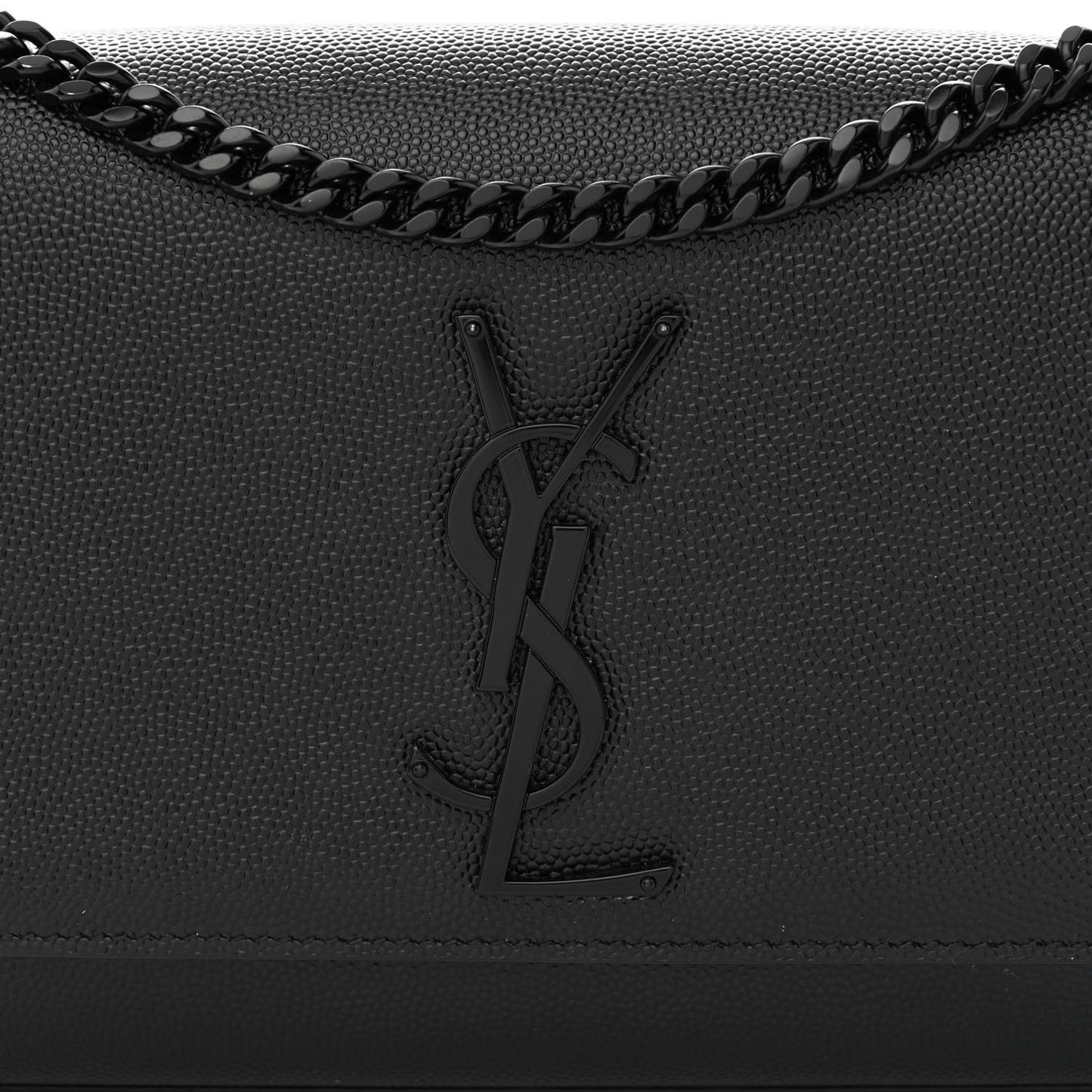 Grain De Poudre Small Monogram Monochrome Kate Satchel Black