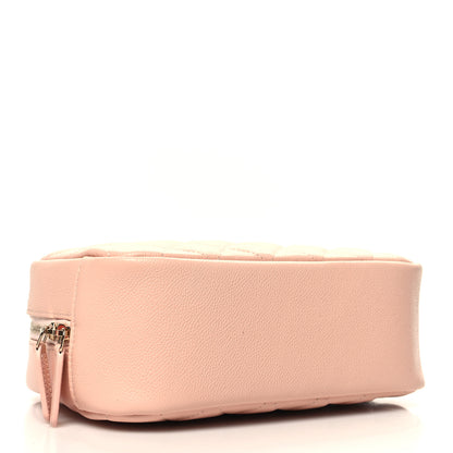 Chanel Caviar Quilted Medium Curvy Pouch Cosmetic Case Light Pink 4 of 10
