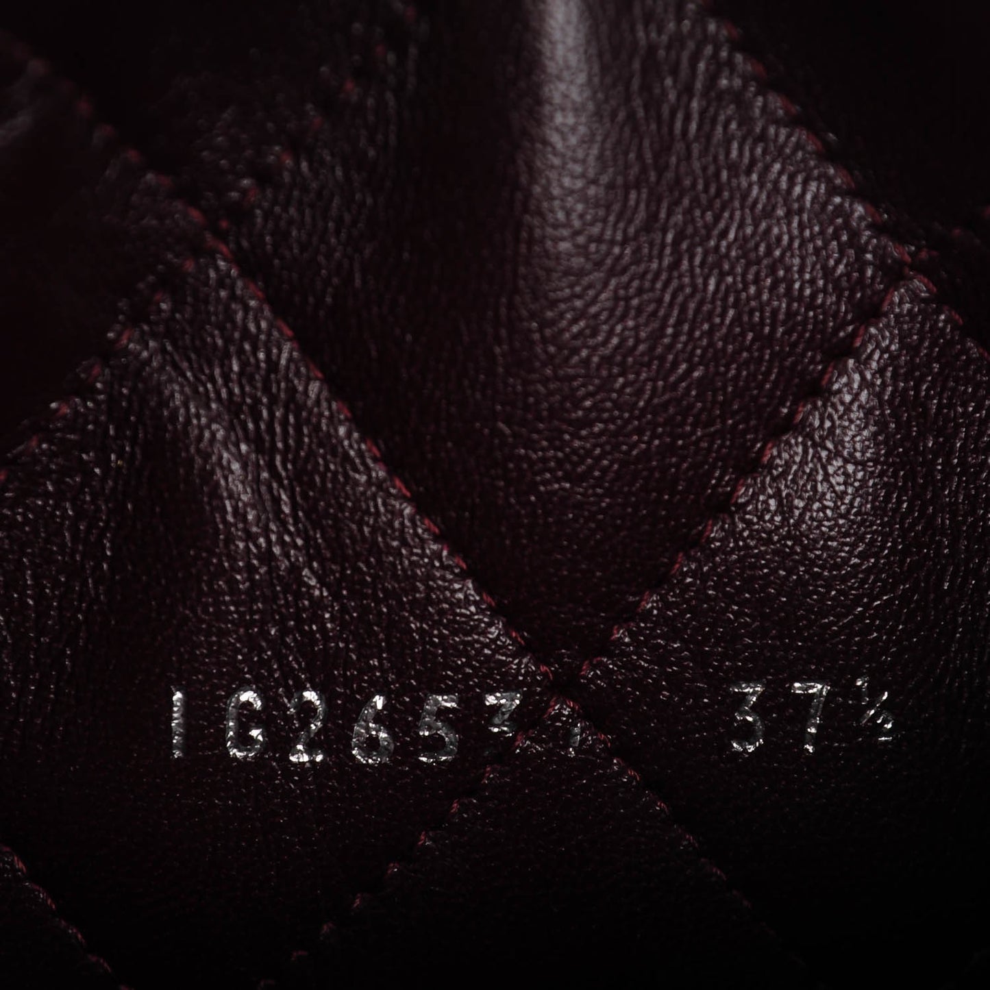 Calfskin Motorcycle Zipper Boots 37.5 Black Burgundy