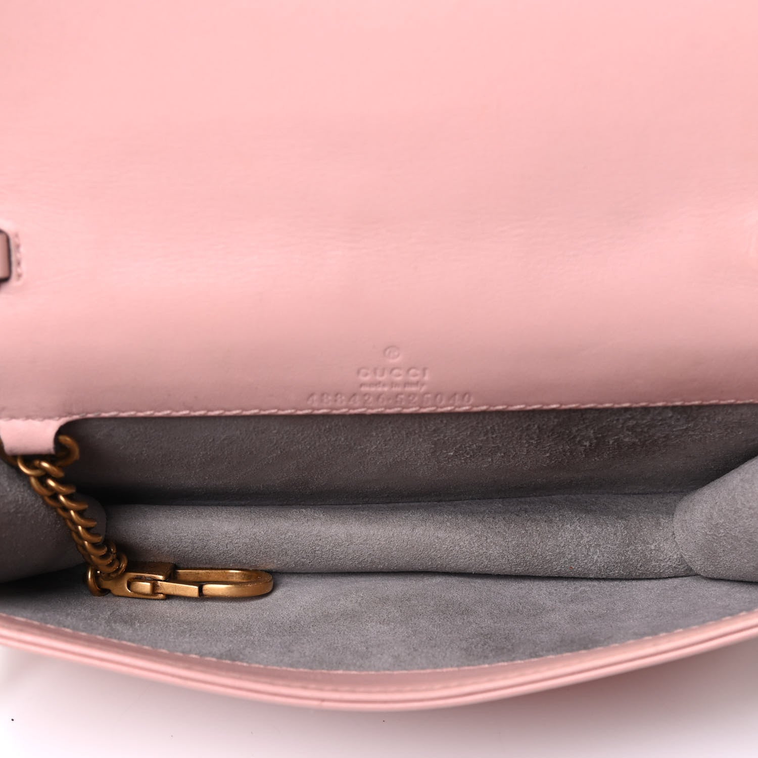 Gucci Calfskin Matelasse GG Marmont Mini Bag Perfect Pink 4 of 4