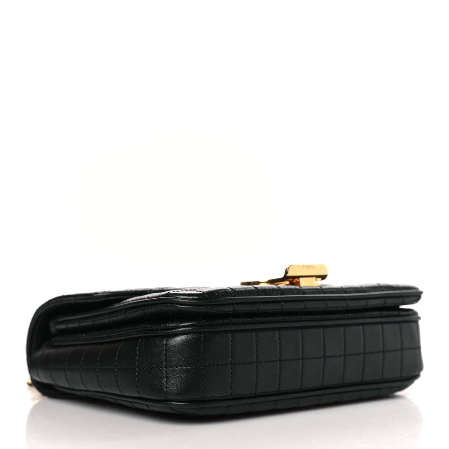 Calfskin Quilted Small C Bag Black