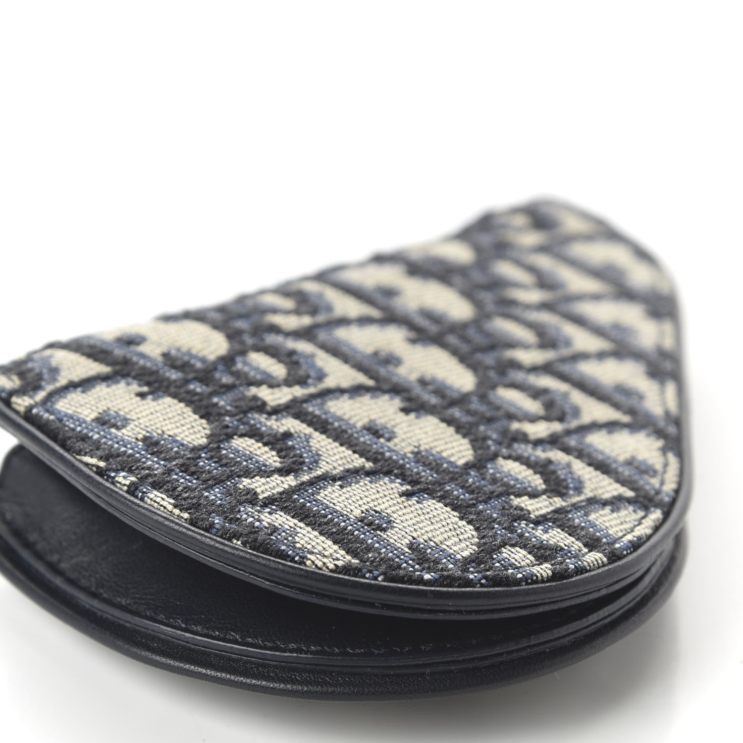 Christian Dior Oblique Saddle Coin Purse Blue 6 of 10