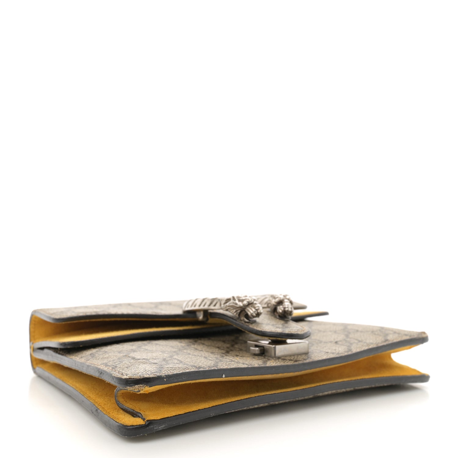 Gucci GG Supreme Monogram Mini Dionysus Shoulder Bag Yellow 4 of 14