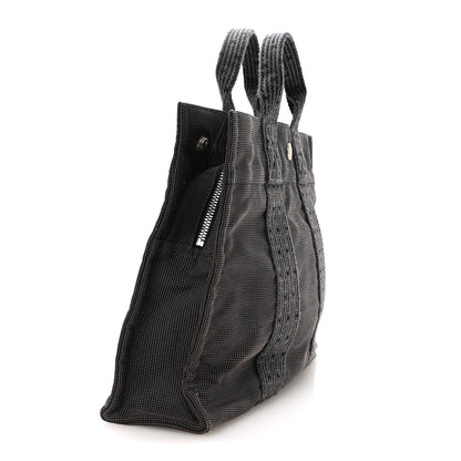 Hermes Canvas Herline PM Tote Grey 3 of 11
