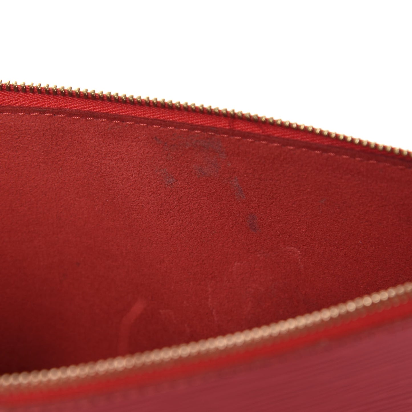 Epi Pochette Accessories 24 Castillan Red