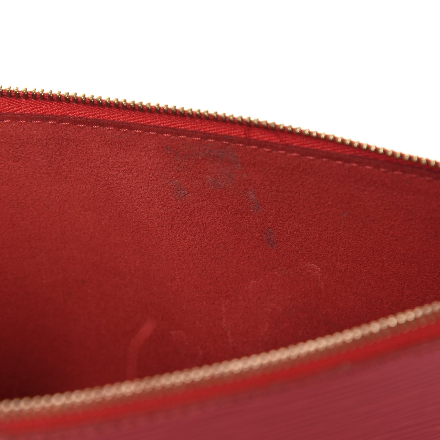 Louis Vuitton Epi Pochette Accessories 24 Castillan Red 11 of 15