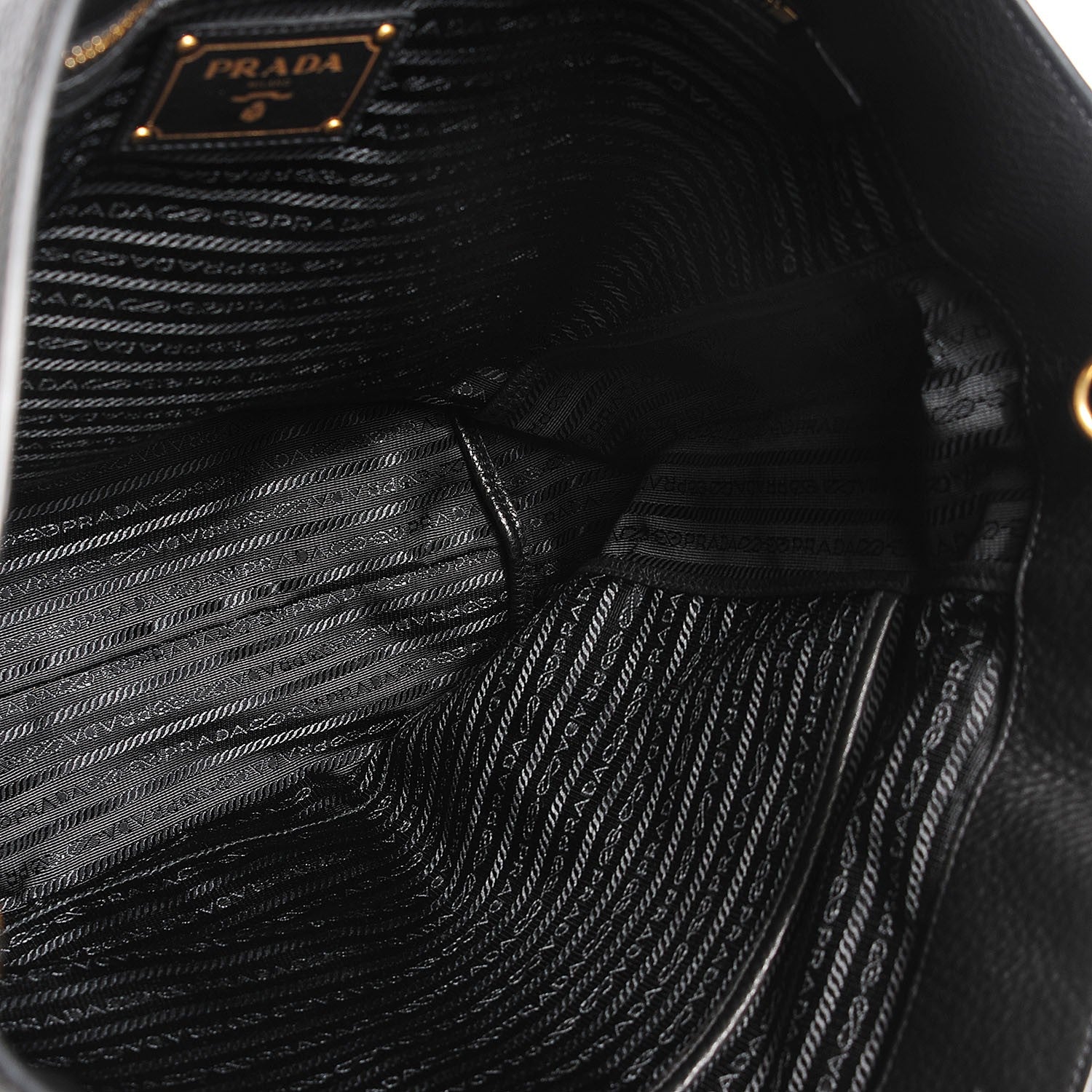 Prada Vitello Daino Shopping Tote Nero Black 5 of 11