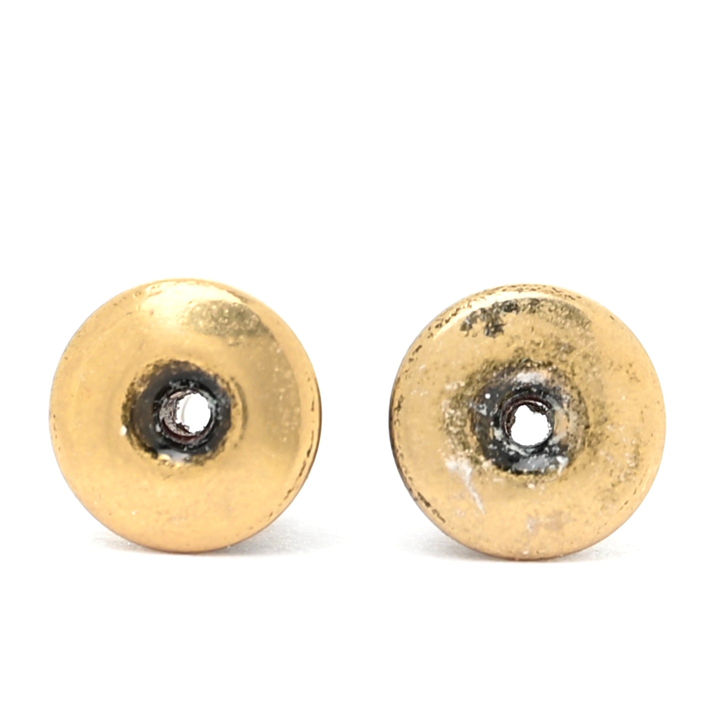 Metal Bird Drop Earrings Aged Gold
