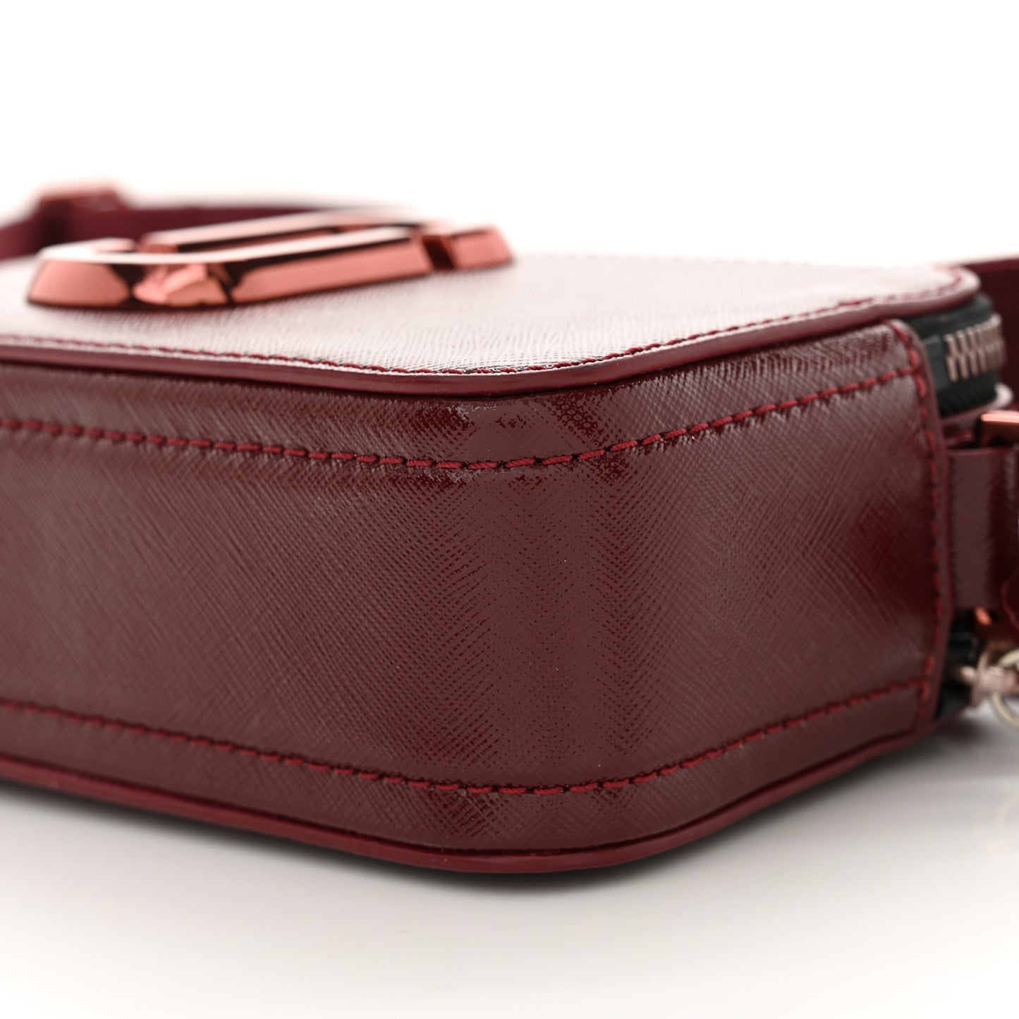 Saffiano Snapshot Camera Bag Burgundy