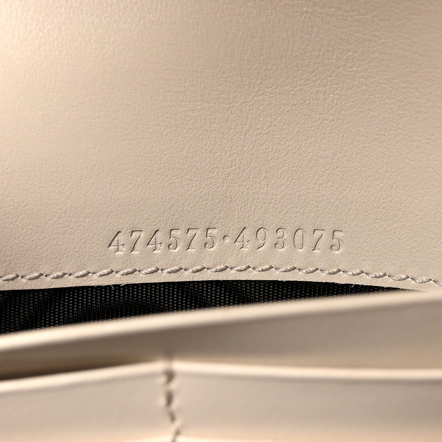 Calfskin Matelasse GG Marmont Chain Wallet Mystic White