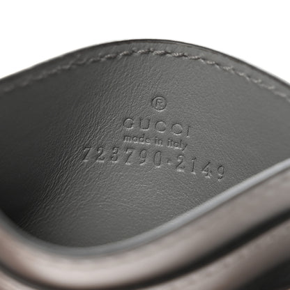 Gucci Calfskin GG Matelasse Card Holder Dusty Grey 6 of 6