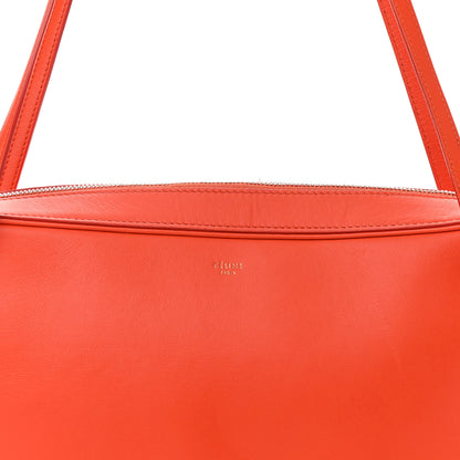 Celine Nappa Side Lock Dragonne Shoulder Bag Bright Orange 7 of 13