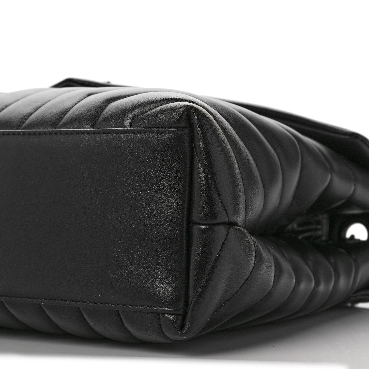 Saint Laurent Calfskin Y Quilted Monogram Medium Loulou Chain Satchel Black 8 of 8