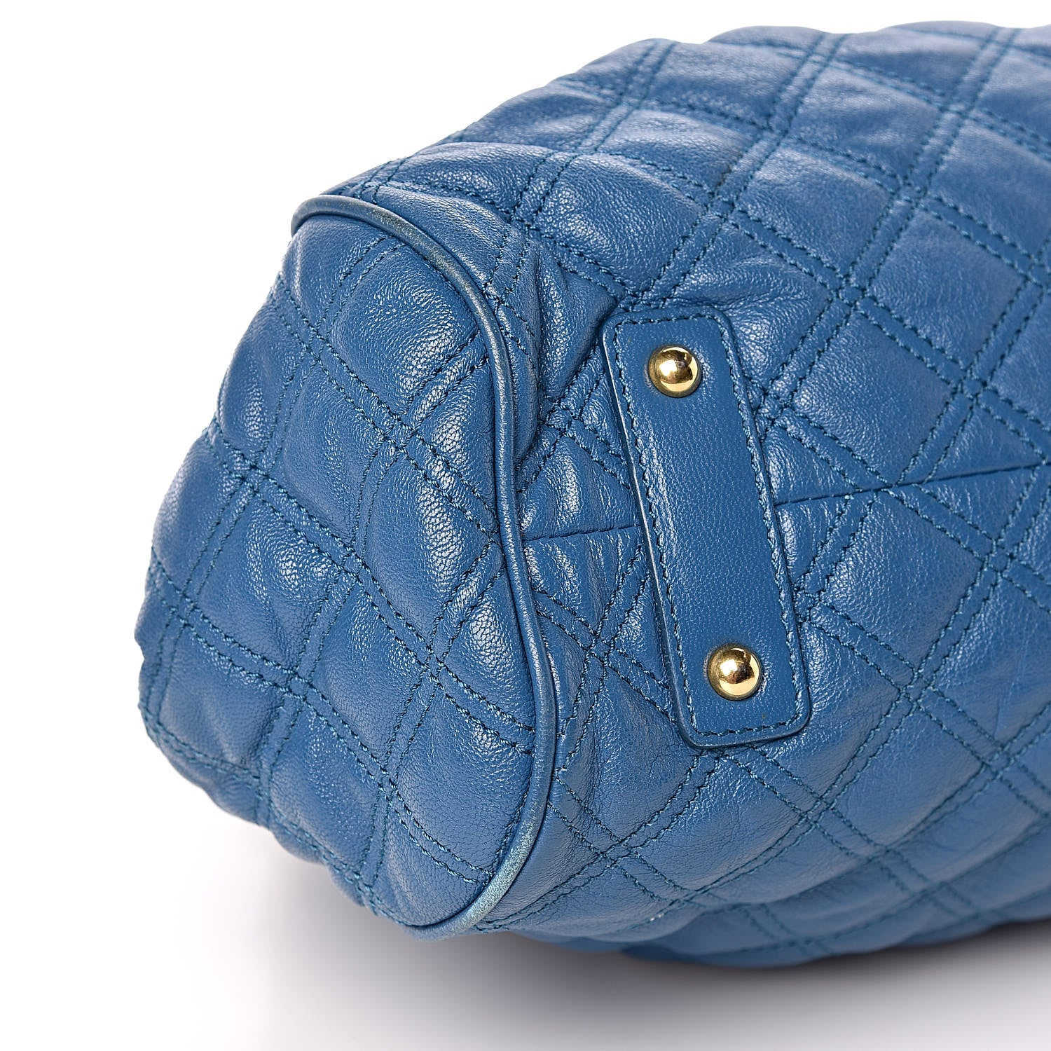 Marc Jacobs Lambksin Quilted Stam Blue 9 of 15