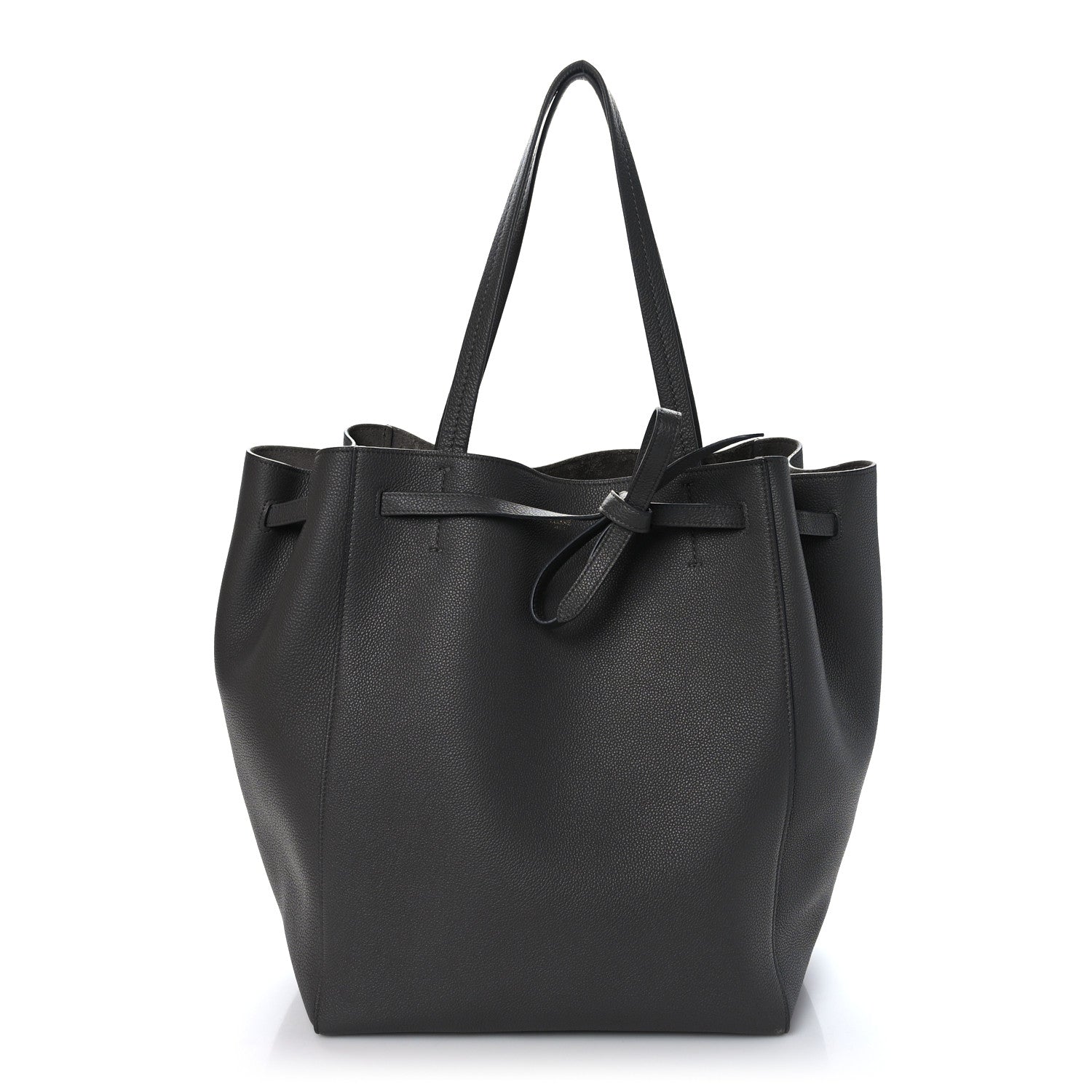 Celine Soft Grained Calfskin Belt Cabas Phantom Medium Grey 1 of 10