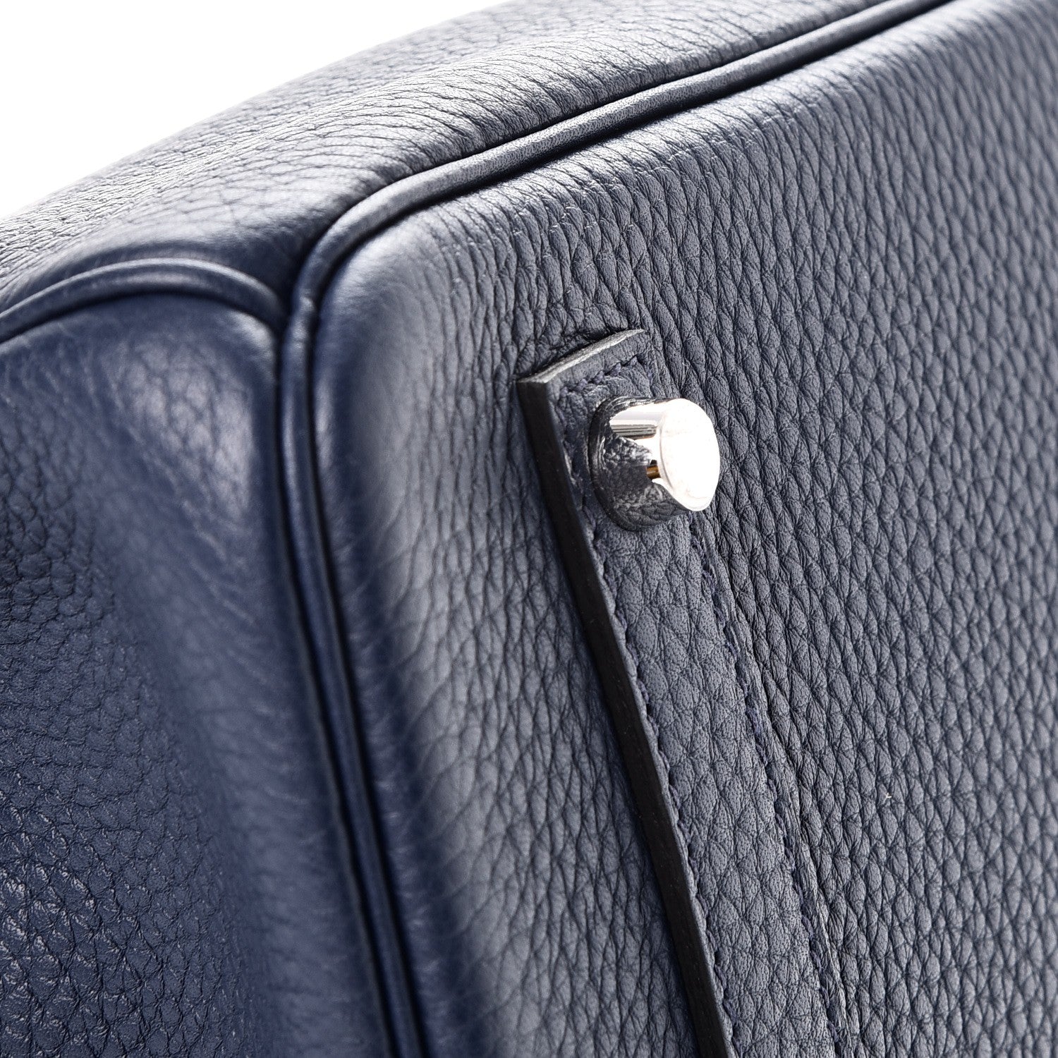 Hermes Taurillon Clemence Birkin 35 Bleu Saphir 9 of 38
