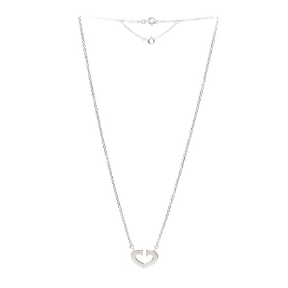 Cartier 18K White Gold Medium Hearts and Symbols Necklace 3 of 5