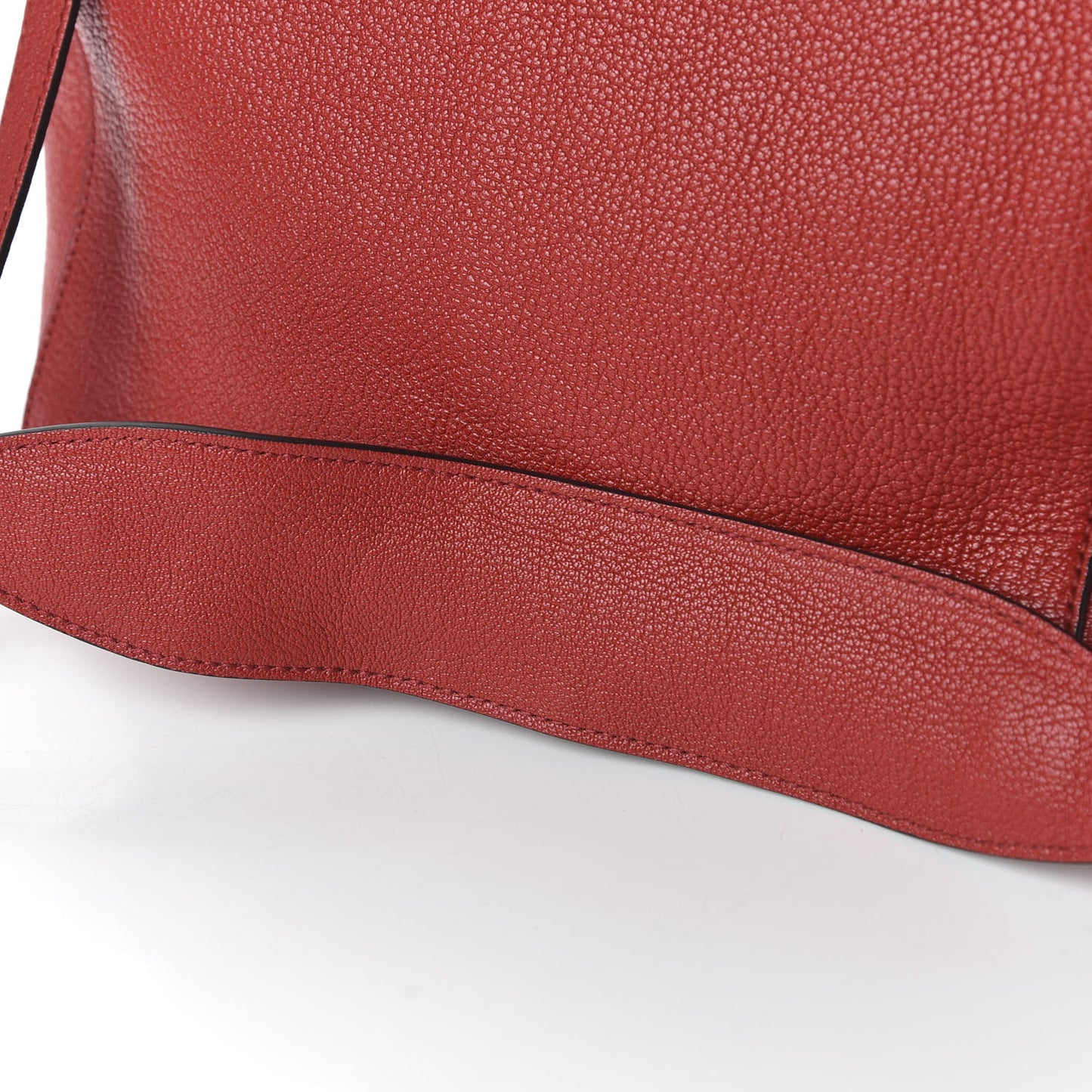 Goatskin Madras Zip Tote Red
