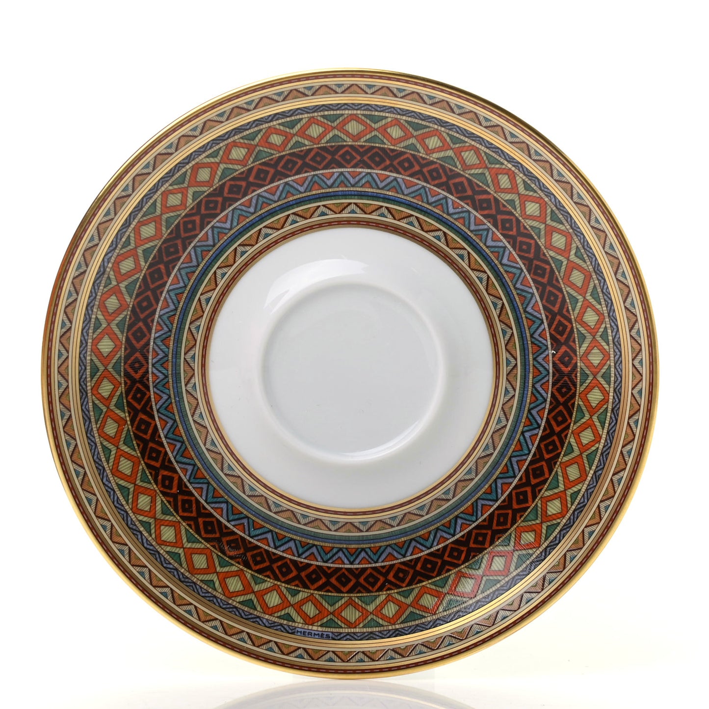 Porcelain Cheval d'Orient Tea Cup and Saucer Set of 2