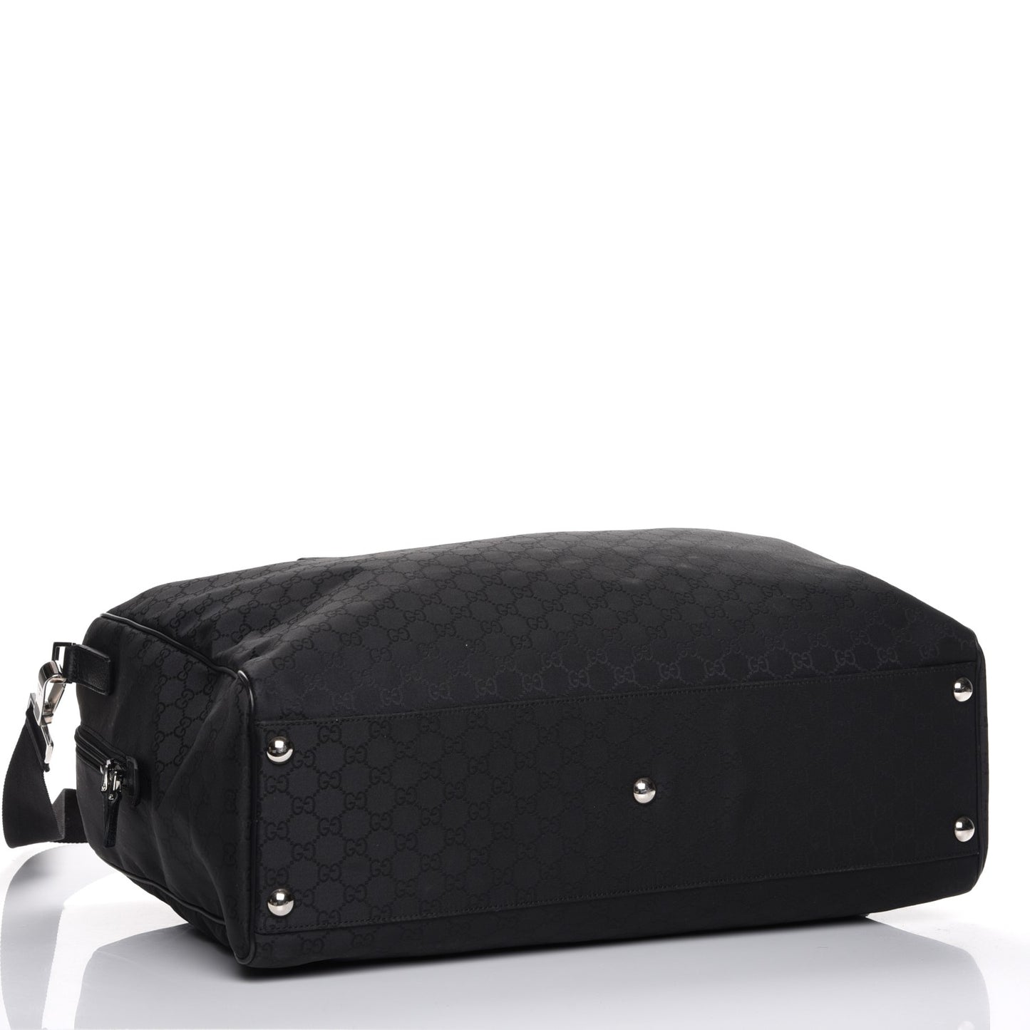 Nylon Monogram Large Duffle Bag Black