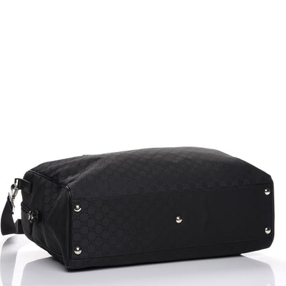 Gucci Nylon Monogram Large Duffle Bag Black 4 of 7