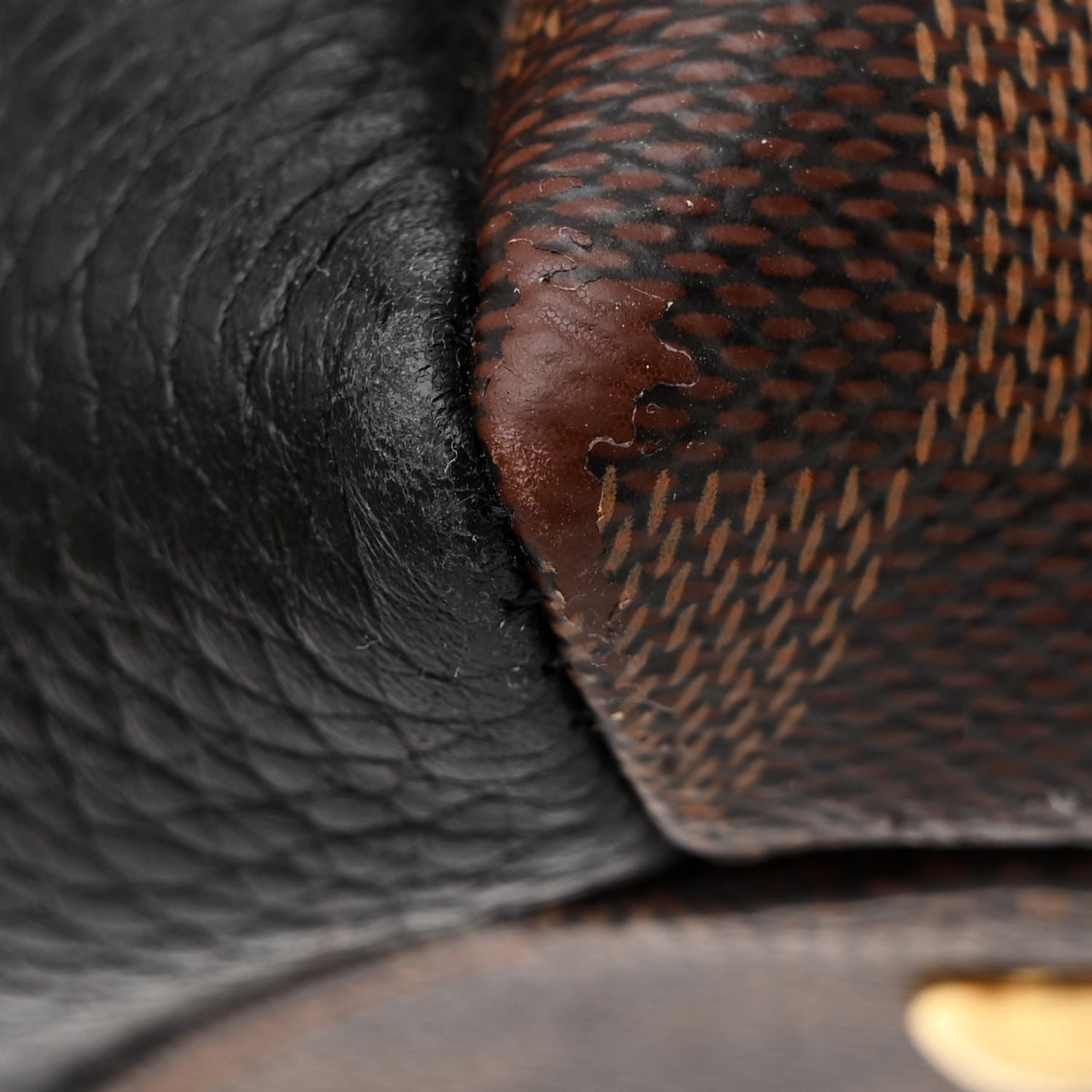 Cuir Taurillon Damier Ebene Normandy Black