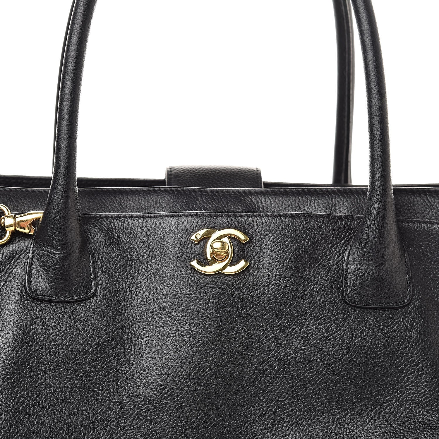 Chanel Calfskin Cerf Shopper Tote Black 16 of 16