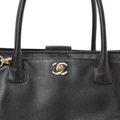 Chanel Calfskin Cerf Shopper Tote Black 16 of 16
