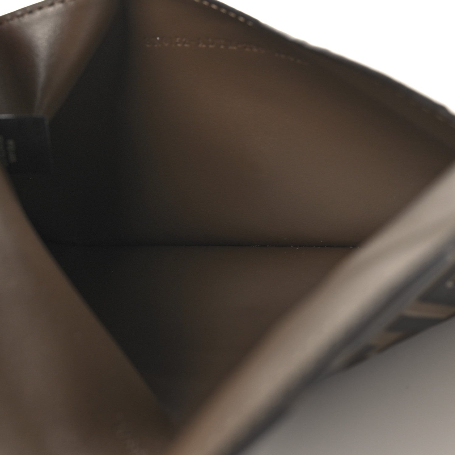 Fendi Vitello Ceylon Bi-Color FF 1974 Embossed FF Diamonds Flat Envelope Pouch Maya Black 5 of 7