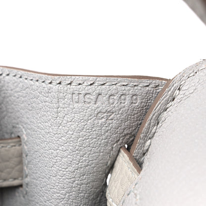 Hermes Togo Birkin 25 Gris Perle 8 of 11