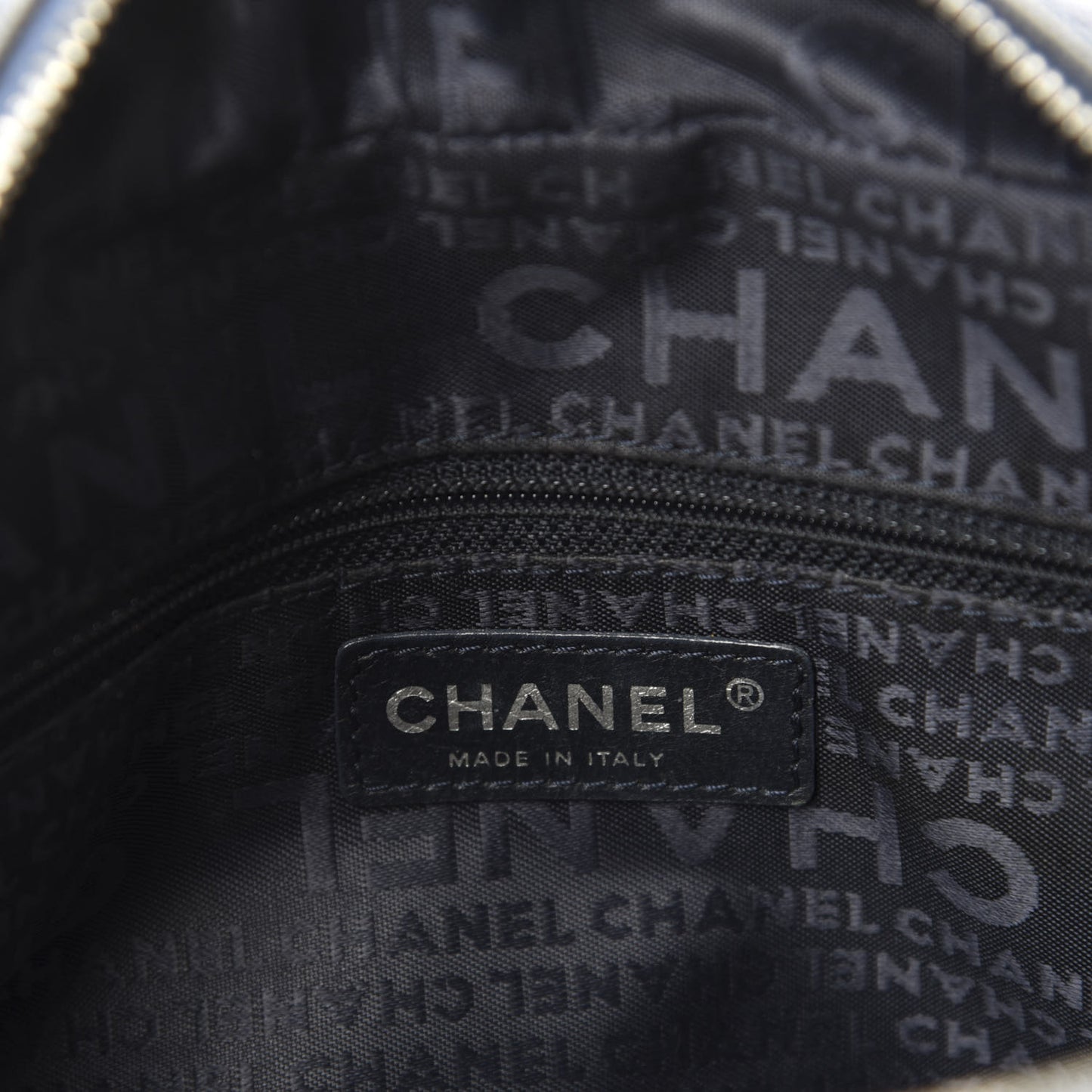 Canvas Quilted Small Bowler Navy Blue