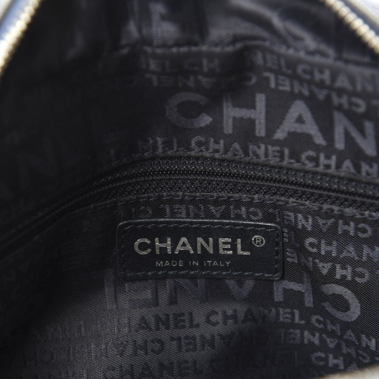 Chanel Canvas Quilted Small Bowler Navy Blue 9 of 11