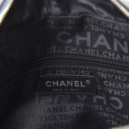 Chanel Canvas Quilted Small Bowler Navy Blue 9 of 11